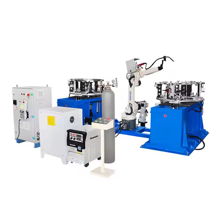 Hwashi Industrial MIG Welding Robots Beam Welding Robot لإطار رف التخزين