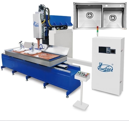 CNC التلقائي SS بالوعة المطبخ آلة لحام حافة التماس طحن / صنع / تلميع