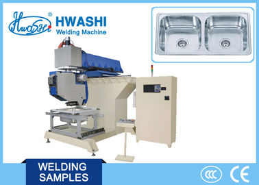 CNC التلقائي آلة لحام التماس / لفة لحام الفولاذ المقاوم للصدأ بالوعة المطبخ التطبيقية