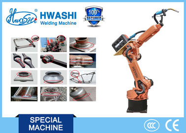CNC HwashiSix المحور الصناعية لحام الصناعية الروبوتات الذراع 1400mm الوصول إلى مسافة