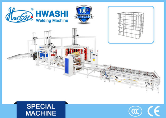 Hwashi خط إنتاج آلة لحام إطار قفص IBC الأوتوماتيكية الكاملة